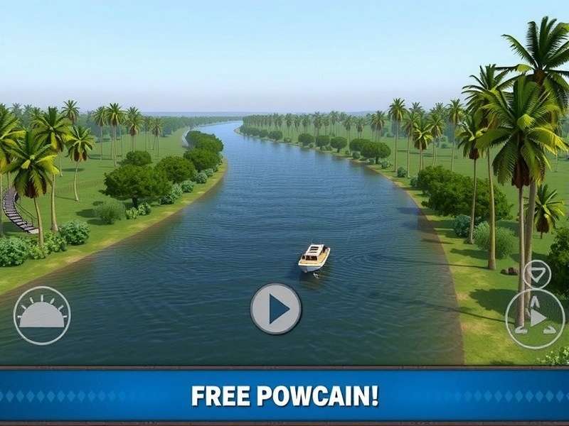 Beautiful river landscape in Tungabhadra River Trail Tungabhadra River Trail Game Screenshot